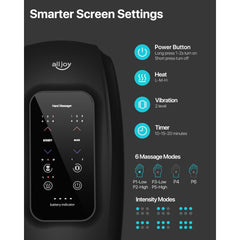 Electric hand massager for arthritis relief with heat and vibration functions to reduce hand pain and carpal tunnel symptoms, ideal for on-the-go hand therapy