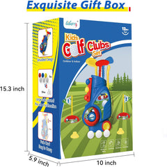 A portable golf set with a convenient carrying bag, ideal for indoor or outdoor play