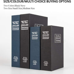 Combination lock book safe for cash and valuables protection