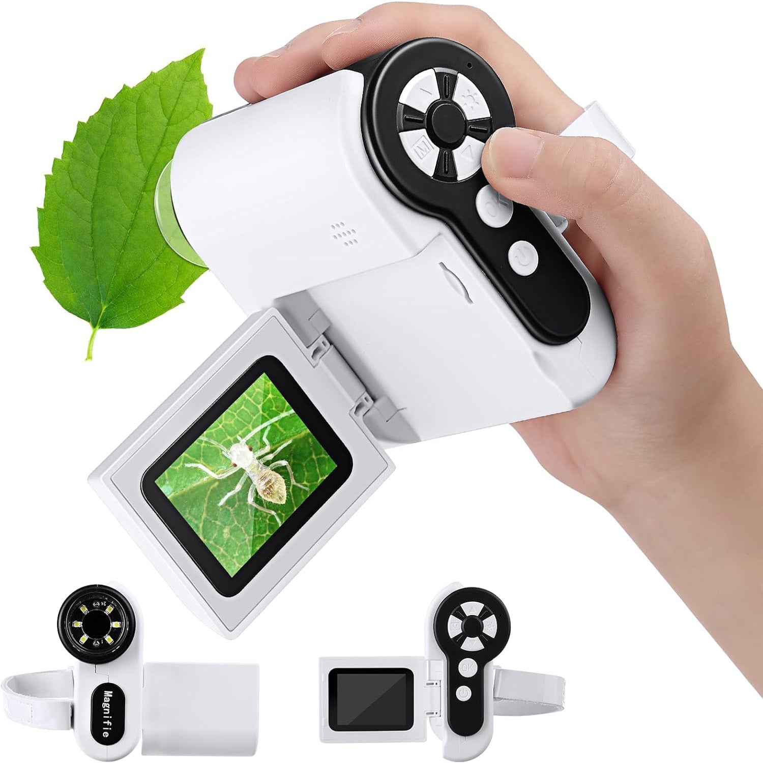 Digital microscope for kids with high magnification and USB connectivity for interactive science learning at home or school