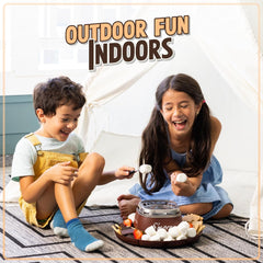 Electric-powered smores maker for tabletops, providing a safe and fun way to make smores indoors, perfect for children and adults