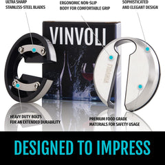 Efficient foil cutter for wine bottles, a must-have accessory for easy wine opening; a perfect addition to wine tools collection