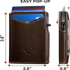 Elegant men’s leather wallet gift box set, an ideal present for stylish men who appreciate high-quality wallets