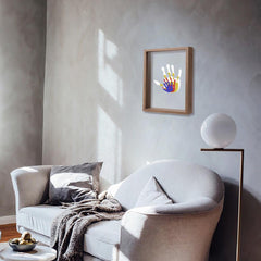 Handprint keepsake kit for families to create lasting memories with customizable designs and a high-quality frame
