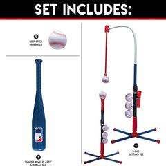 Kids baseball toy set including a safe, lightweight bat and soft ball, ideal for indoor and backyard fun and practice