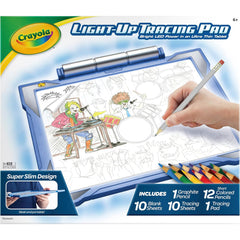 An LED tracing pad with a sleek design, perfect for children who love to draw and learn through tracing, enhancing their artistic skills and imagination
