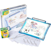 A vibrant light-up tracing pad designed for kids, featuring an adjustable brightness setting for comfortable drawing and tracing in various lighting conditions