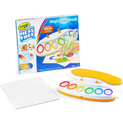 An innovative art tool that features a built-in LED light, enhancing children's painting experience with colorful effects