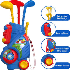A safe and sturdy golf set designed for little hands, encouraging active play