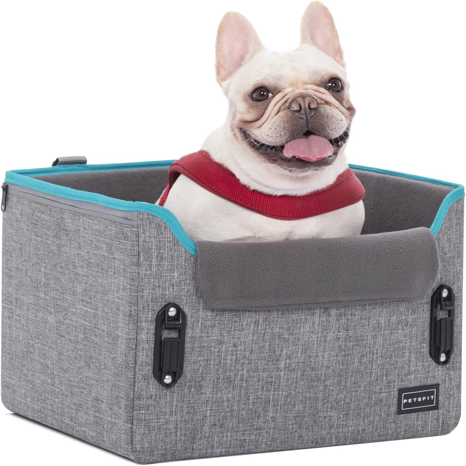 Comfortable small dog car seat with a removable and washable cover, ensuring your pet enjoys a clean and cozy ride every time you hit the road