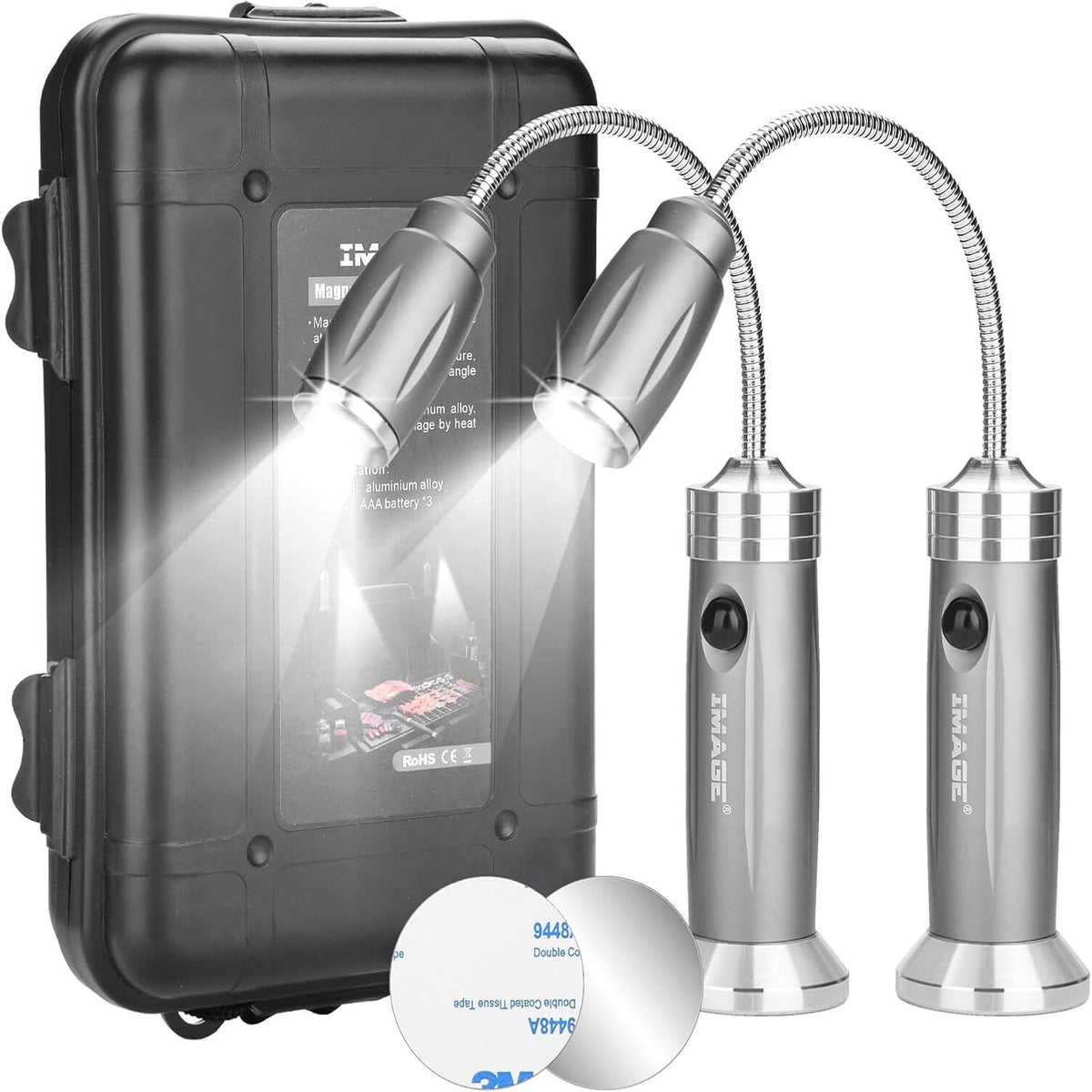 High-quality barbecue grill light providing bright LED illumination for outdoor grilling at night, perfect for all BBQ enthusiasts