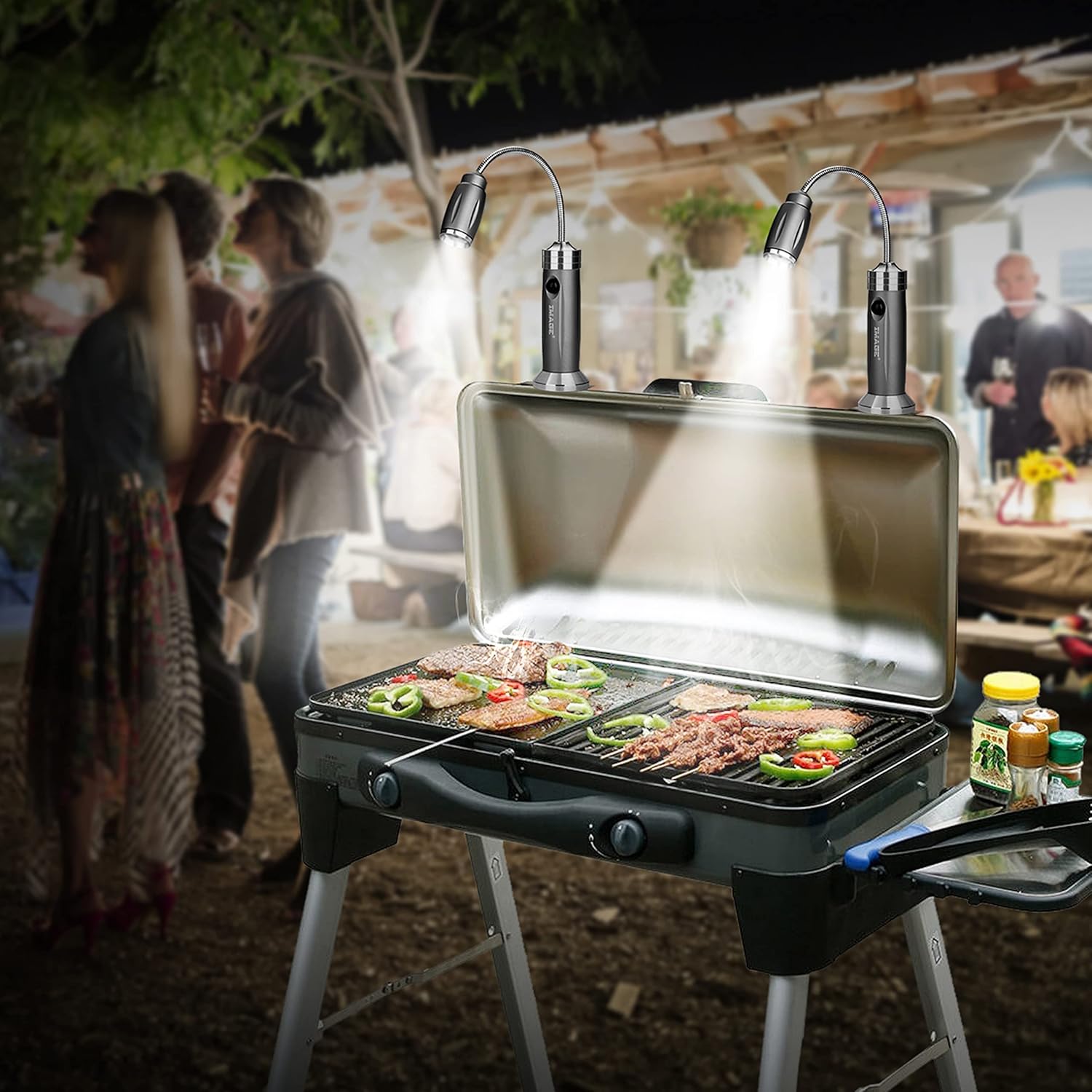 Essential BBQ tools such as a barbecue grill light to enhance your outdoor grilling experience with optimal lighting