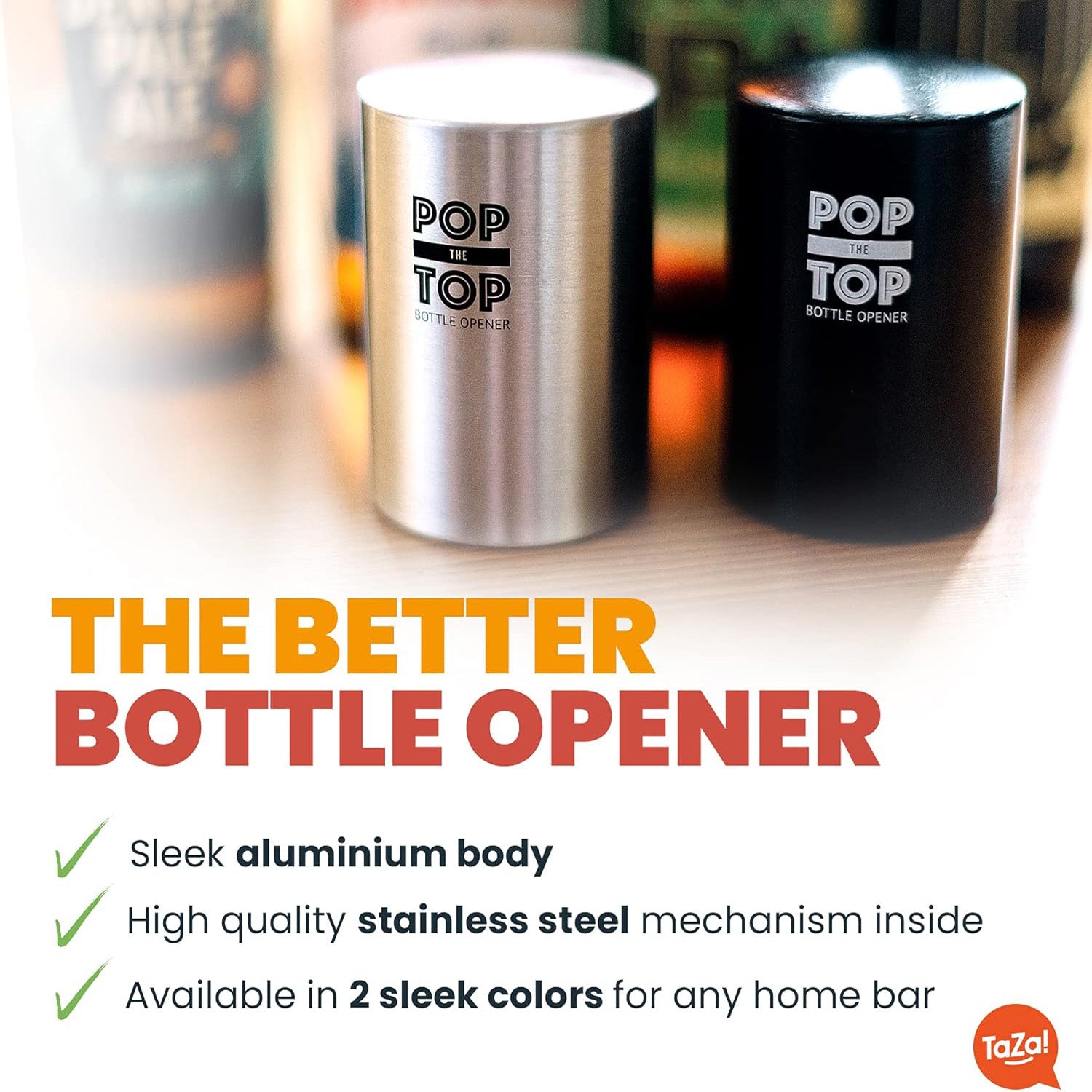 Heavy-duty beer opener tool, designed for fast and efficient bottle opening