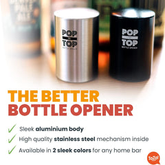 Heavy-duty beer opener tool, designed for fast and efficient bottle opening