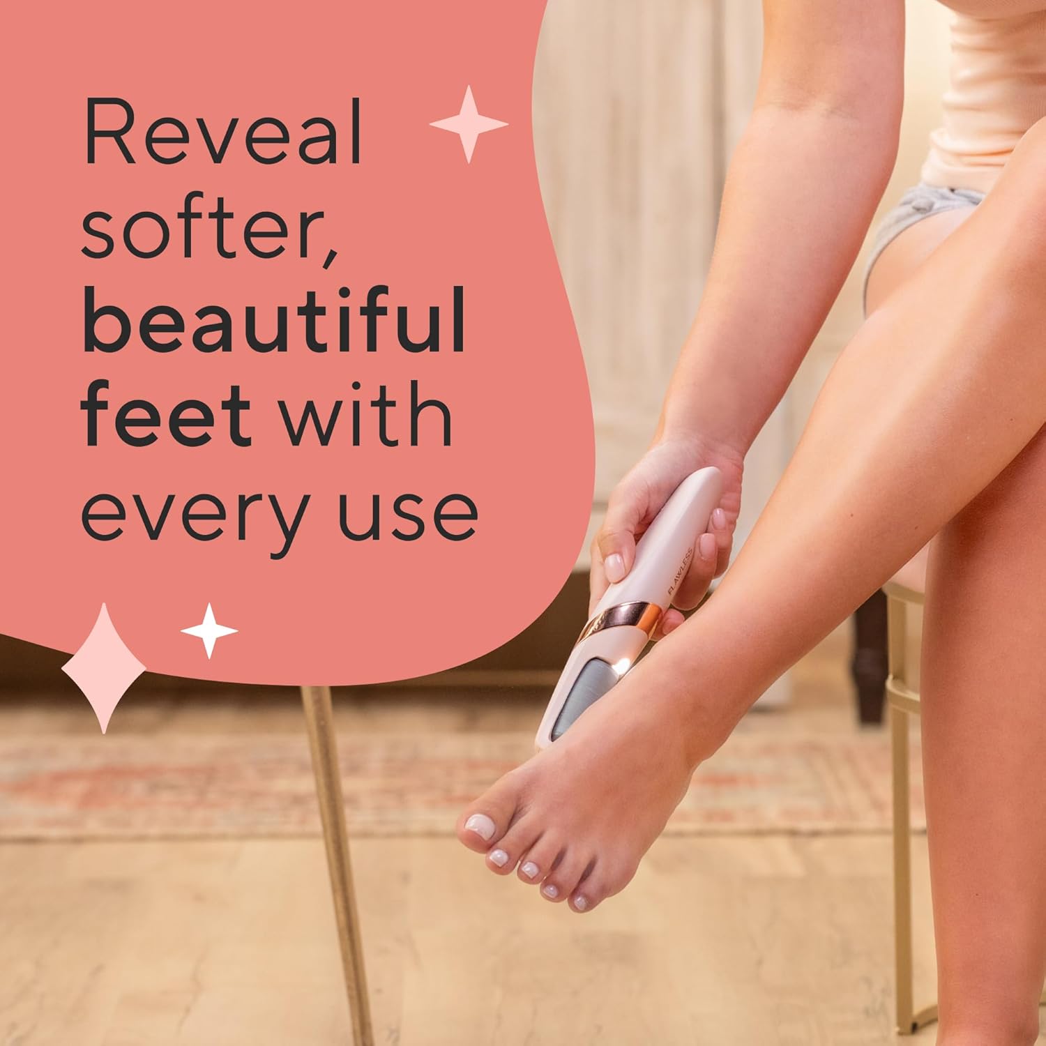 Efficient callus remover for feet that uses an electric file for safe, quick, and painless callus removal, perfect for smooth, soft feet