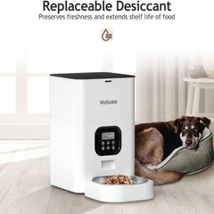 Smart cat feeder with app control, Wi-Fi connectivity, and real-time monitoring for dry and wet food dispensing