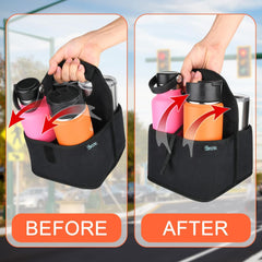 A practical coffee carrier, ideal for transporting coffee and other beverages, perfect for commuting or road trips