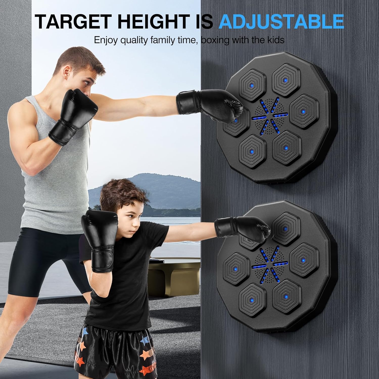 A sound-responsive punching machine that activates with music, motivating users to punch along to the beat and enhancing their workout experience