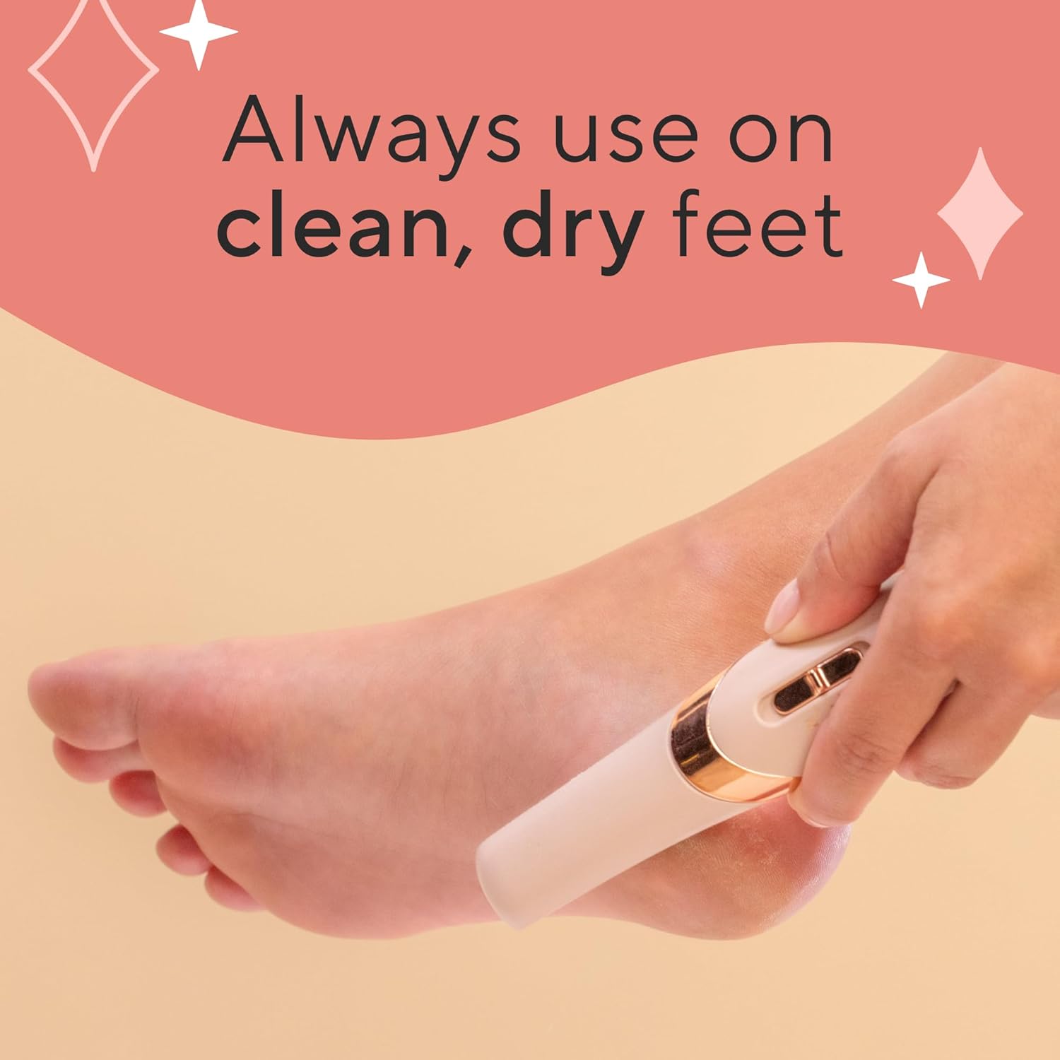 Rechargeable electric callus remover for soft, smooth feet, ideal for regular foot care and pedicure maintenance