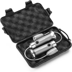Advanced grill lighting system for outdoor barbecues, featuring rechargeable batteries and magnetic attachment for convenience