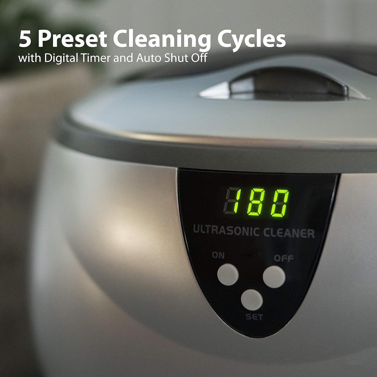 Digital ultrasonic jewelry cleaner, a machine that gently cleans and preserves jewelry’s shine and beauty