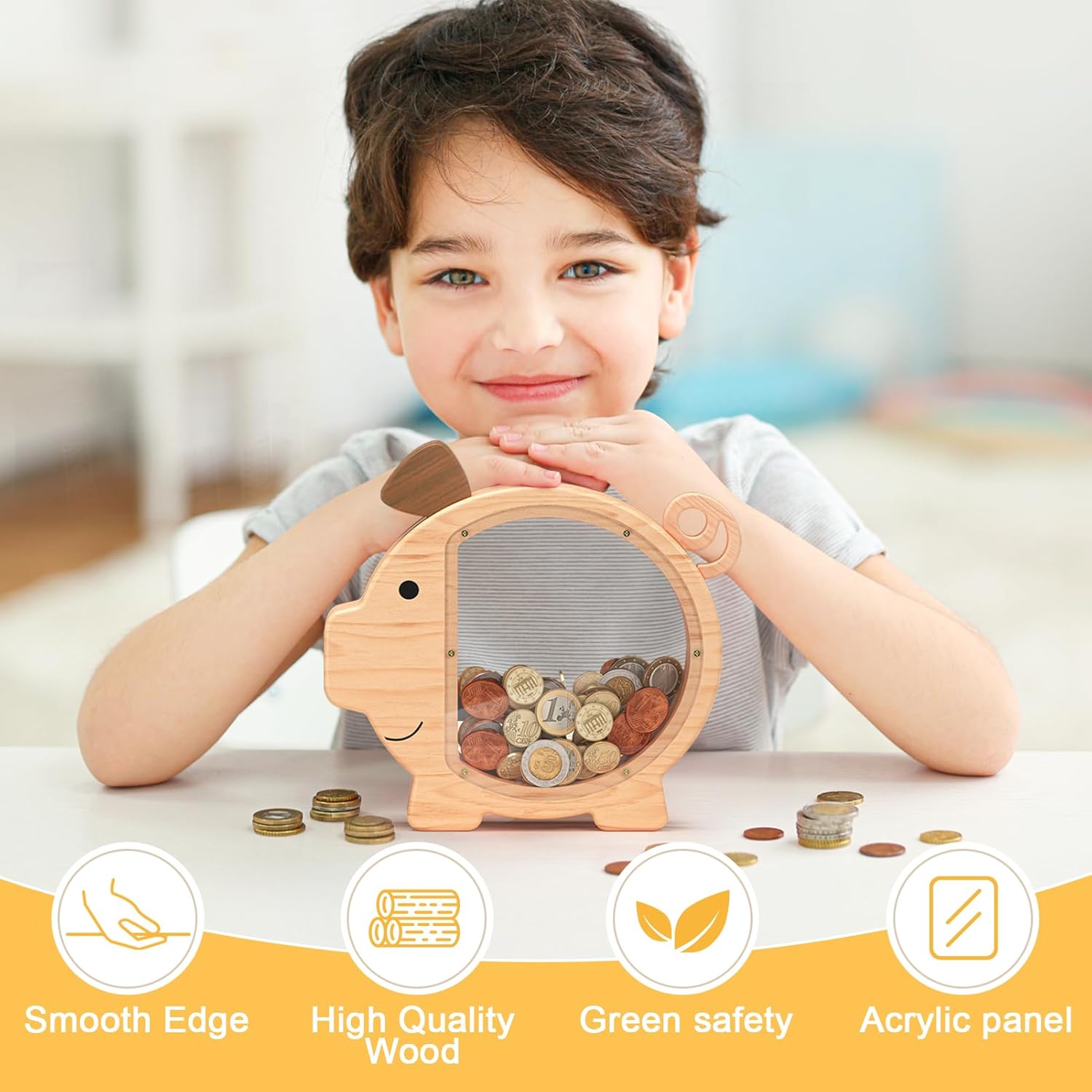 Safe and non-toxic wooden toy, perfect for kids to learn and grow