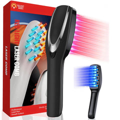 Laser hair growth comb designed for effective hair restoration, featuring low-level laser therapy technology to stimulate hair follicles