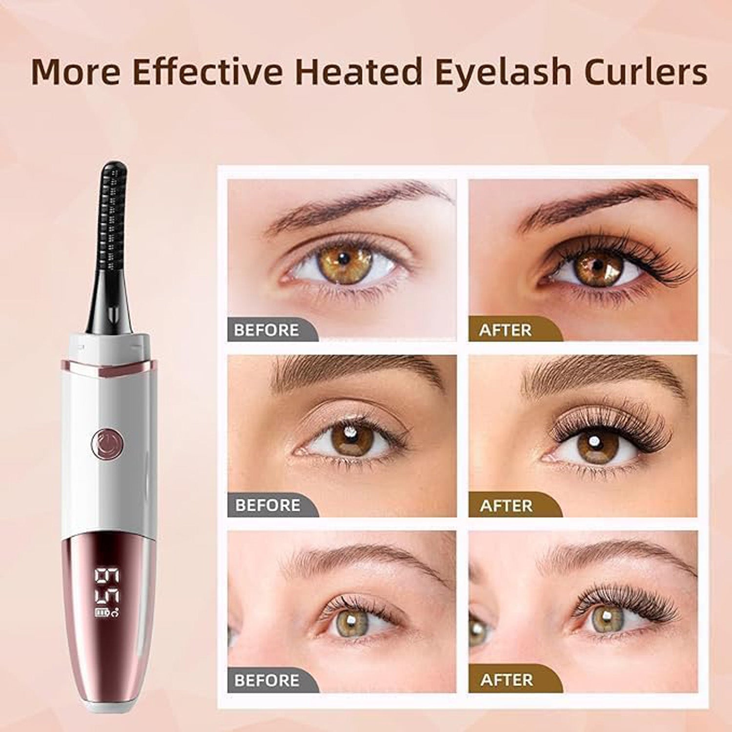 Lash curler with heat, offering safe and effective lash curling for enhanced volume and length in your lash line