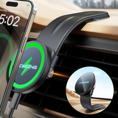 A powerful 15W MagSafe car charger for iPhone, fast and convenient wireless charging on the go