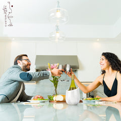 A luxurious marble wine cooler ideal for adding style to your dining table while keeping beverages at the perfect temperature