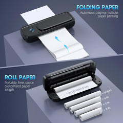 Compact mini printer offering high-quality printing in a small size, ideal for home and travel use