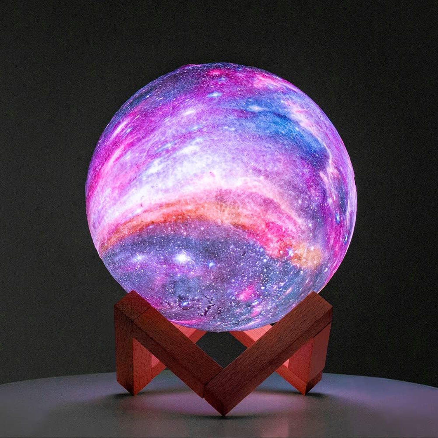 Modern moon light galaxy lamp with adjustable colors and brightness for personalized lighting