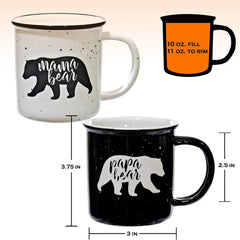 Stylish Papa Bear mug with a playful bear design, ideal for gifting to fathers who love their morning coffee in unique mugs