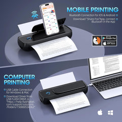 Innovative phone holder printer that securely supports your device while printing photos and documents effortlessly