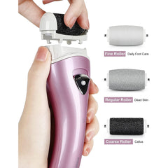 Professional Callus Remover tool for feet care, featuring a rechargeable battery for convenient use, providing effective callus and dead skin removal