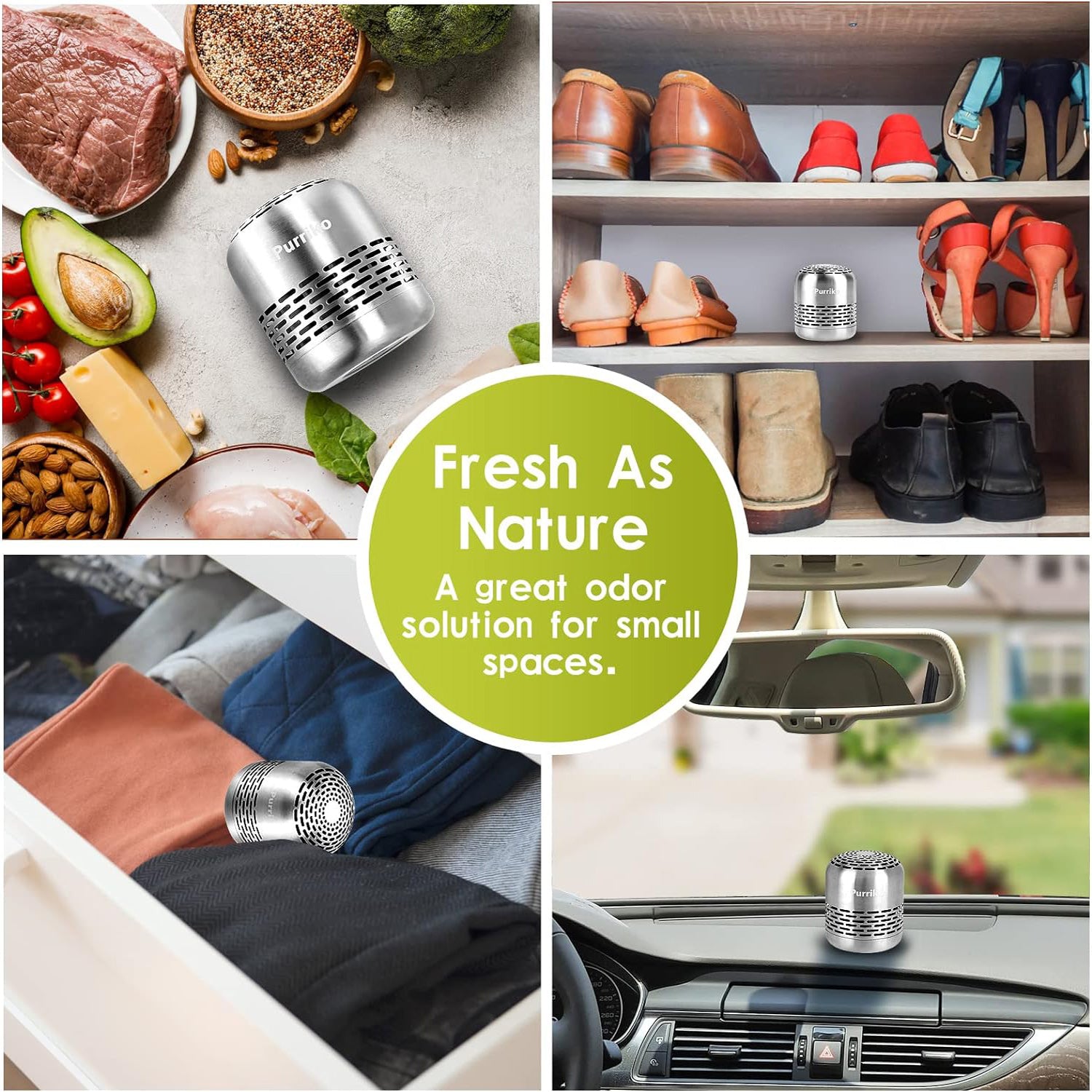 Natural refrigerator deodorizer offering an eco-friendly solution for a fresh-smelling fridge