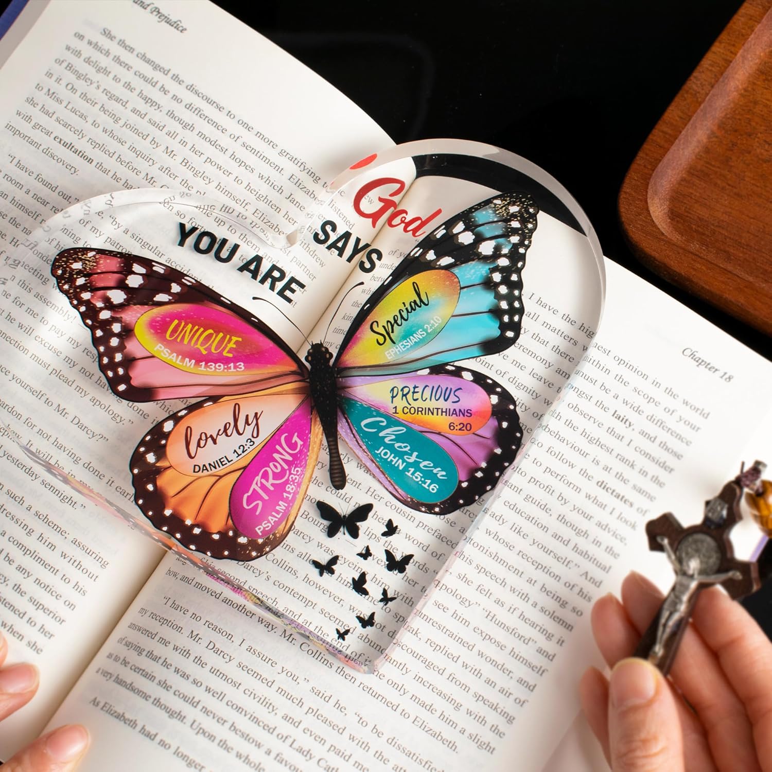 Religious gifts for women’s birthday, Christian-inspired with a butterfly symbol, making it a unique and thoughtful gift choice