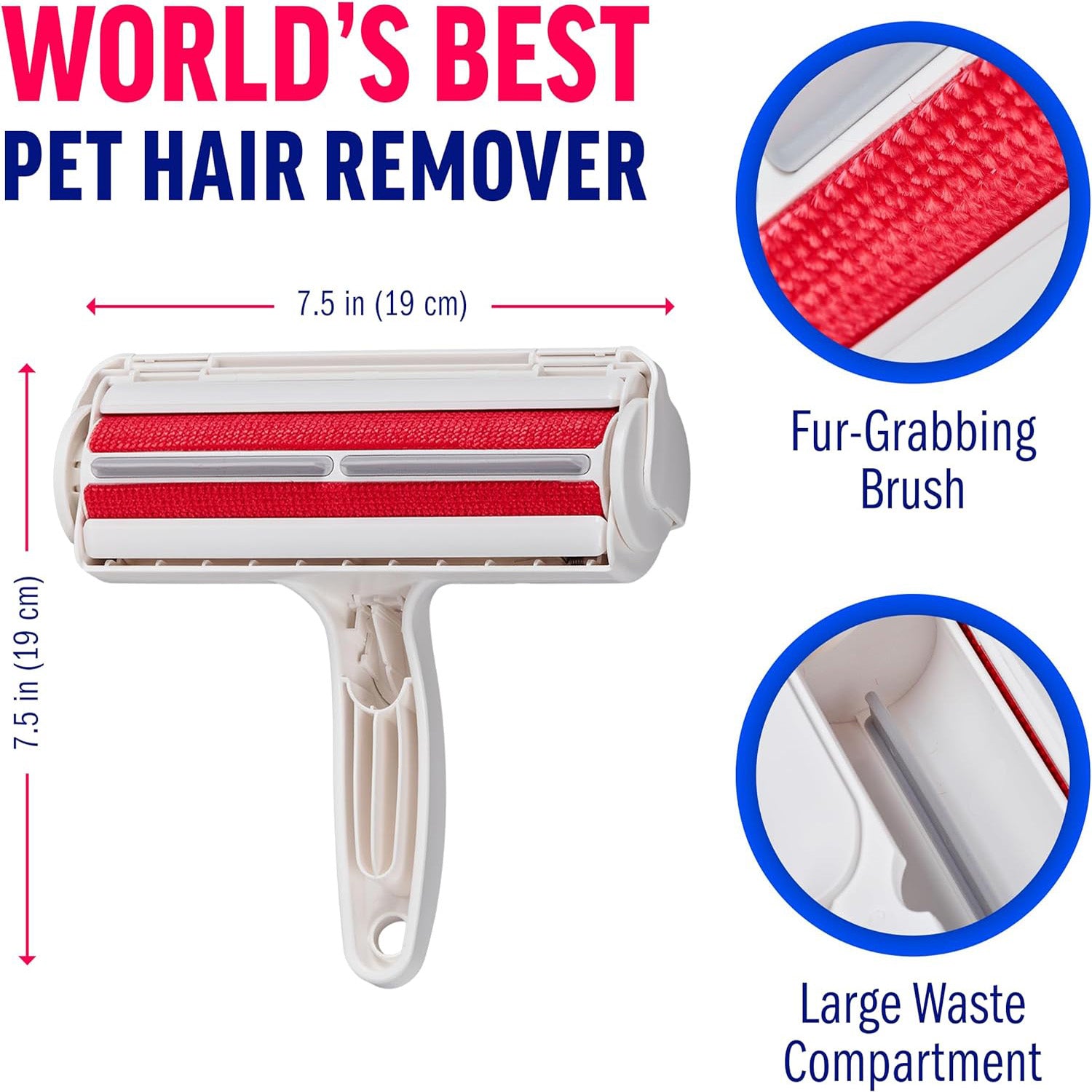 Reusable lint roller for pet hair, featuring a durable adhesive that easily lifts stubborn pet fur from various surfaces, perfect for cat and dog owners looking for effective cleaning solutions