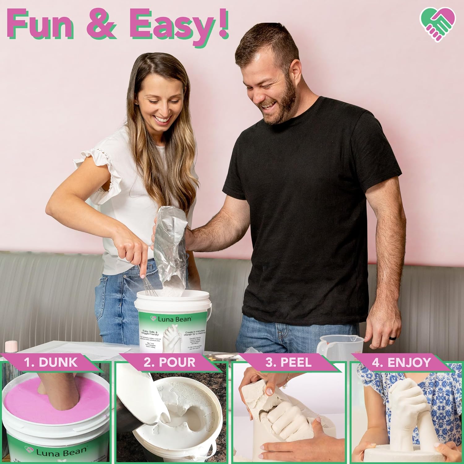 Unique romantic gift ideas featuring hand casting kits for couples looking to celebrate their love with personalized keepsakes