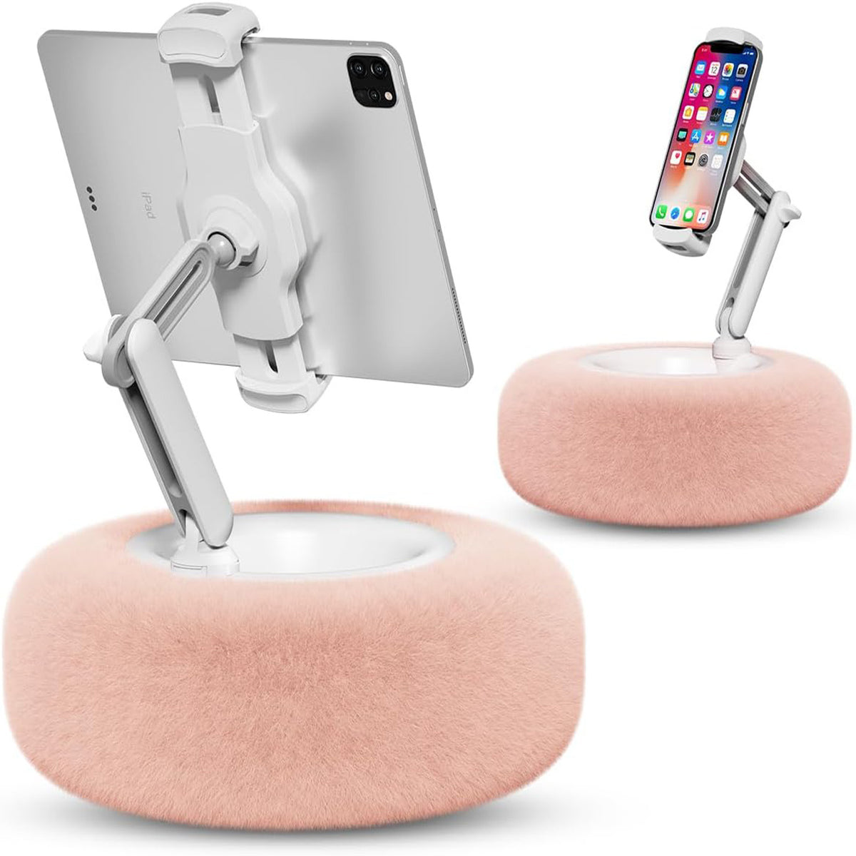 Tablet stand pillow for hands-free tablet viewing on bed or couch, a soft and cozy tablet pillow stand that offers comfort and stability