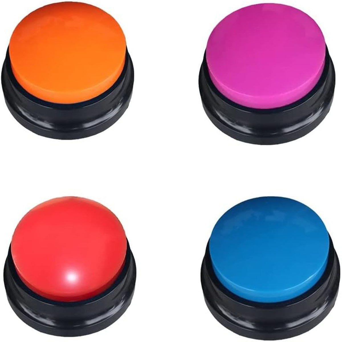 Portable voice recording button with playback function, perfect for recording short messages, reminders, and personalized sound clips, ideal for interactive games and pet training