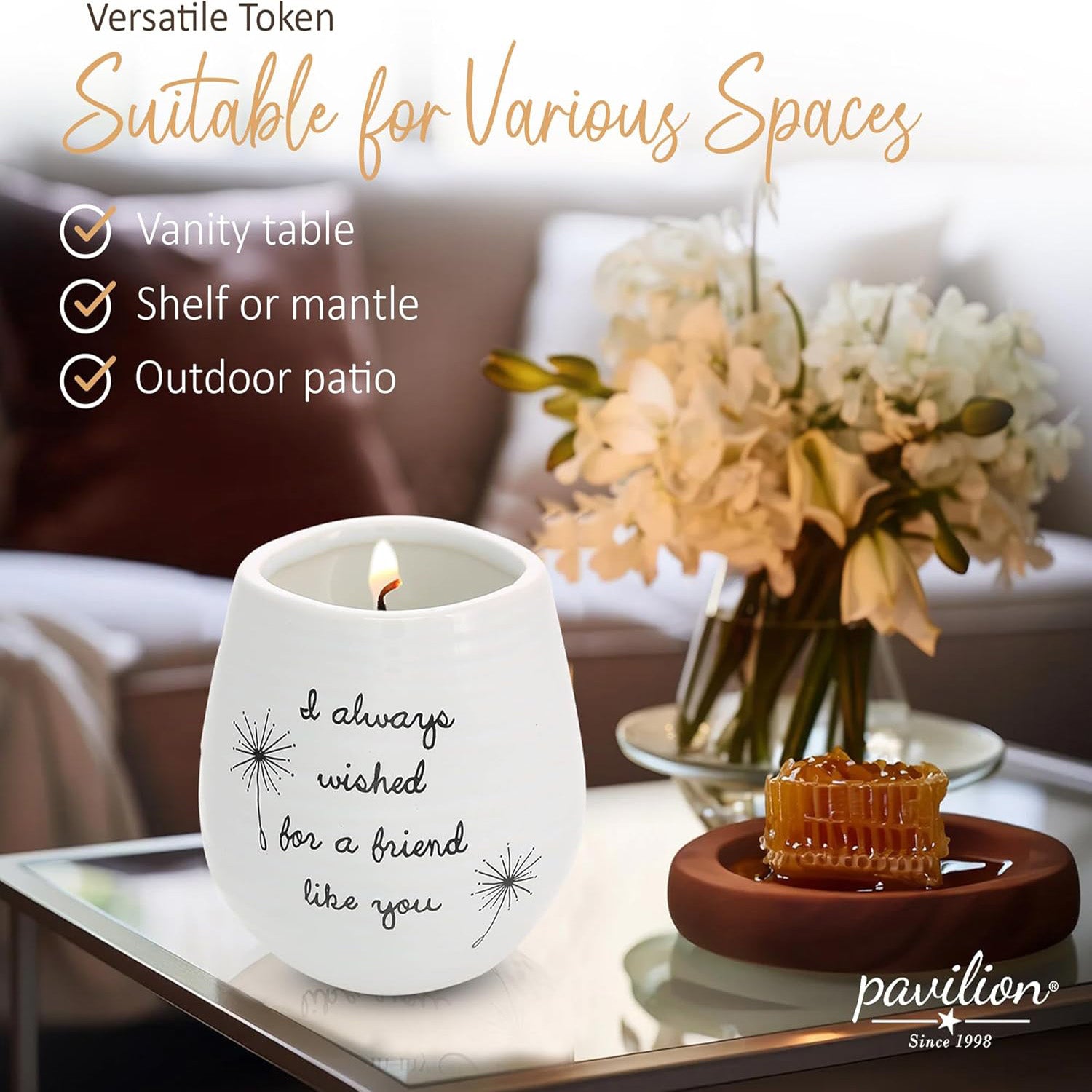 Stylish white ceramic candle holder with a modern shape, ideal for showcasing colorful candles and creating a warm ambiance