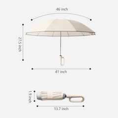 A strong and sturdy windproof umbrella, withstand strong winds and heavy rain